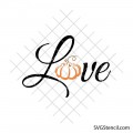 Pumpkin love svg | Word art svg | Fall sign svg