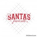 Santas favorite svg | Christmas quote cut file for cricut and silhouette