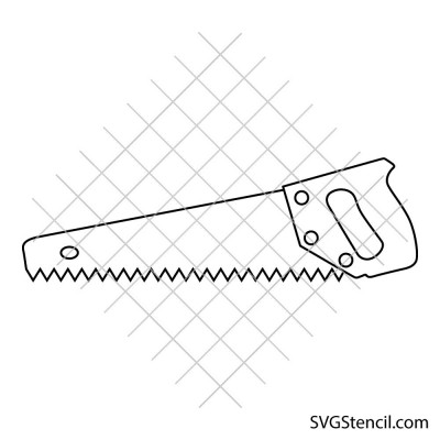 Hand saw svg | Woodworking svg | Craft tools svg