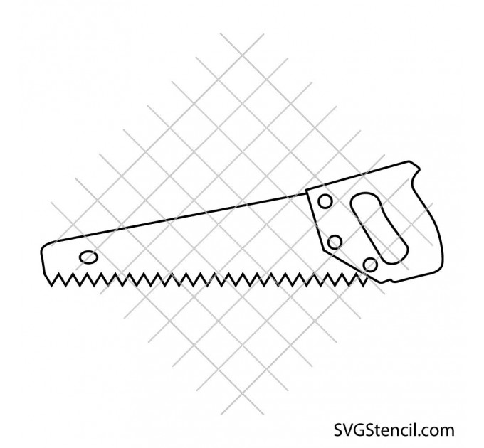 Hand saw svg | Woodworking svg | Craft tools svg