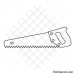 Hand saw svg | Woodworking svg | Craft tools svg