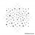 Snowflakes seamless pattern svg | Winter background svg | Christmas snowflake design for cricut and silhouette