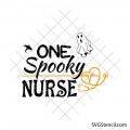 One spooky nurse svg | Halloween nurse design | Nurse life svg