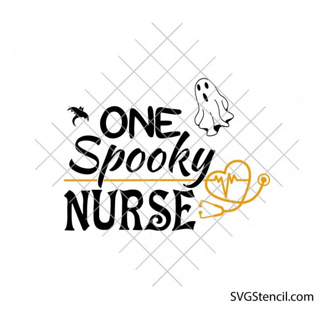 One spooky nurse svg | Halloween nurse design | Nurse life svg