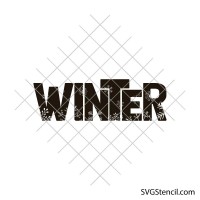 Winter svg | Snowflake word design | Winter quote cut file for cricut and silhouette