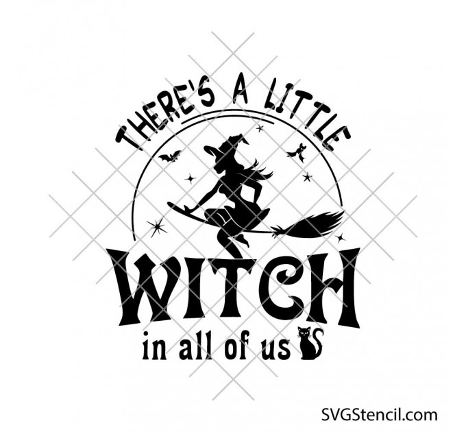Witch in all of us svg | Halloween witch svg | Practical magic svg design