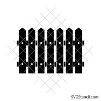 Wood fence svg | Farm fence clipart | Country fence svg