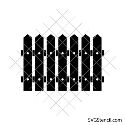 Wood fence svg | Farm fence clipart | Country fence svg