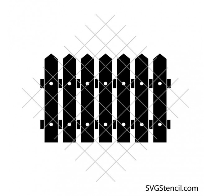 Wood fence svg | Farm fence clipart | Country fence svg