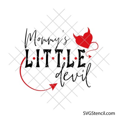 Mommys little devil svg | Funny toddler shirt design | Sarcastic kids quote svg Mommys little devil svg | Funny toddler shirt design | Sarcastic kids quote svg