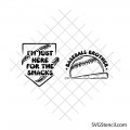 Baseball brother svg bundle | Funny baseball snacks shirt cut file