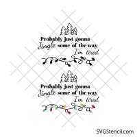 Funny Christmas quote svg | Holiday shirt svg | Xmas saying