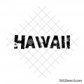 Hawaii svg | Tropical island lettering design | Beach vacation svg | Summer travel cut file | Cricut silhouette