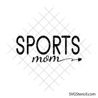Sports mom svg | Proud sports mom quote svg | Game day mom svg | Sports parent svg | Cricut silhouette cut file