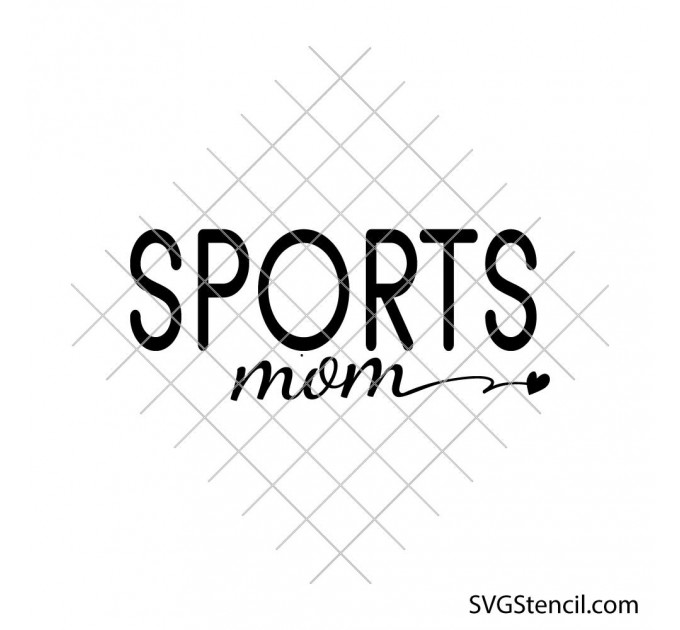 Sports mom svg | Proud sports mom quote svg | Game day mom svg | Sports parent svg | Cricut silhouette cut file