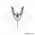 Winged sword svg | Angel wings sword svg | Faith warrior design | Christian sword svg | Cricut cut file