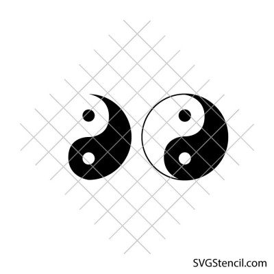 Yin Yang svg bundle | Yin Yang symbol svg | Balance zen design | Minimal Yin Yang svg | Cricut cut file