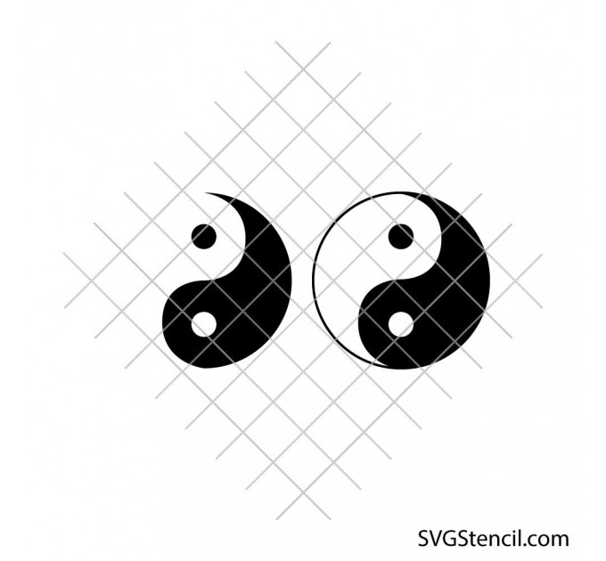 Yin Yang svg bundle | Yin Yang symbol svg | Balance zen design | Minimal Yin Yang svg | Cricut cut file