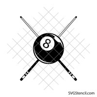 Billiard Ball svg | 8 Ball svg | Game room svg