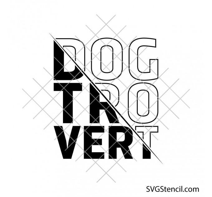 Dog Introvert svg | Funny dog lover svg | Anti social svg