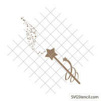 Fairy wand svg | Princess wand svg