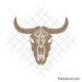 Bohemian bull skull svg | Boho bull head svg
