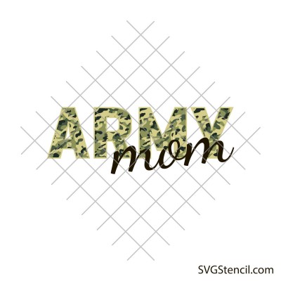 Army mom svg | Sublimation design