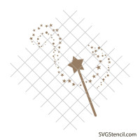 Fairy magic wand svg | Wand svg