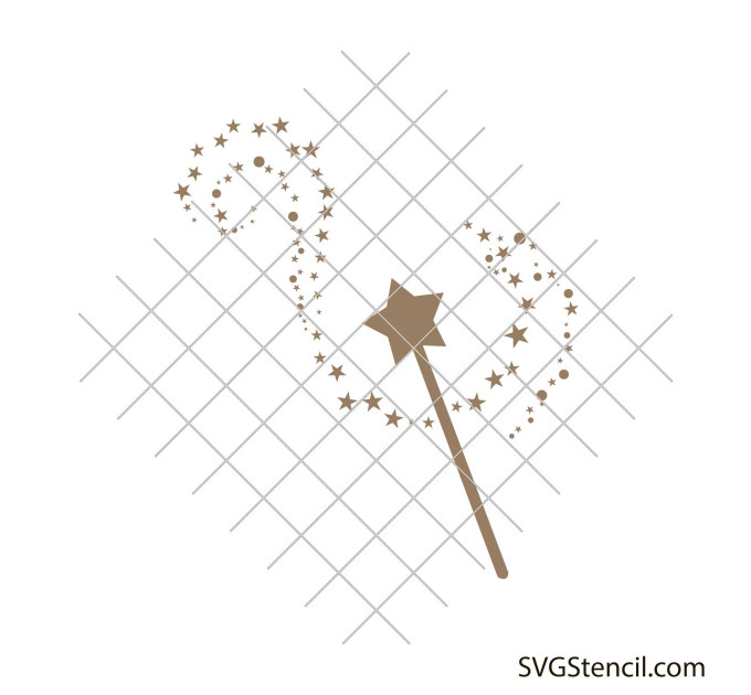 Magic wand svg, Fairy wand svg