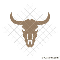 Bull skull svg | Cow skull svg | Steer head svg
