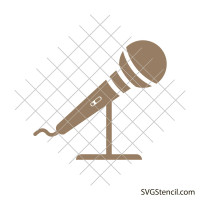 Simple microphone svg | Dj microphone svg