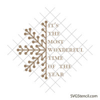 Christmas snowflake svg | Snowflake monogram svg