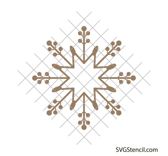 Simple snowflakes svg | Snowflake svg