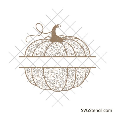Pumpkin monogram svg | Fall pumpkin svg