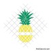 Split pineapple monogram svg