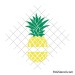 Pineapple monogram svg | Split pineapple svg