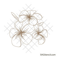 Plumeria flower svg | Hawaiian flower svg
