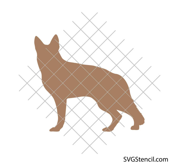German shepherd silhouette svg | Dog outline svg