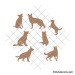 German shepherd silhouette svg | Dog outline svg