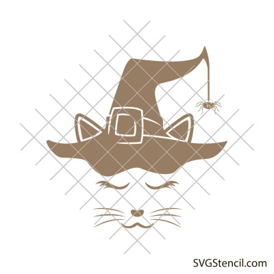 Сat halloween svg | Cute cat face svg