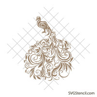 Peacock svg | Peacock mandala svg