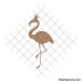 Flamingo with crown svg
