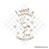 Flamingo saying svg | Beach christmas flamingo svg