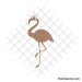 Simple flamingo stencil svg
