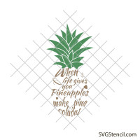 Pineapple quote svg | Pineapple shirt svg