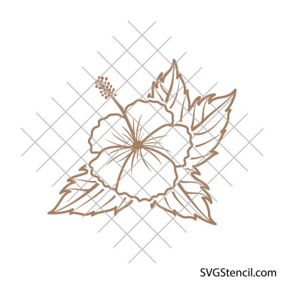 Hibiscus ornaments svg | Hibiscus flowers svg