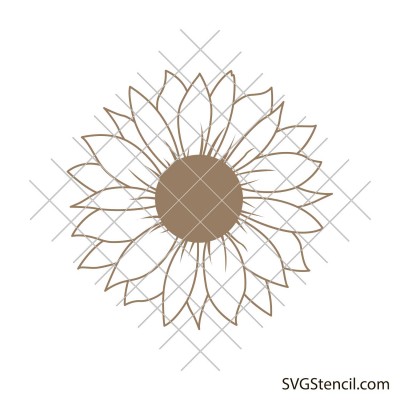 Simple sunflower svg | Cricut sunflower svg
