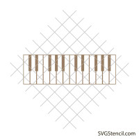Free piano keyboard svg | Piano keys svg