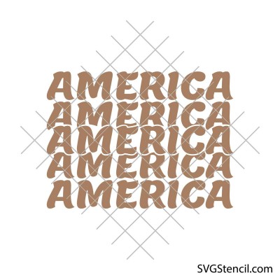 America svg | Free 4th of July svg design