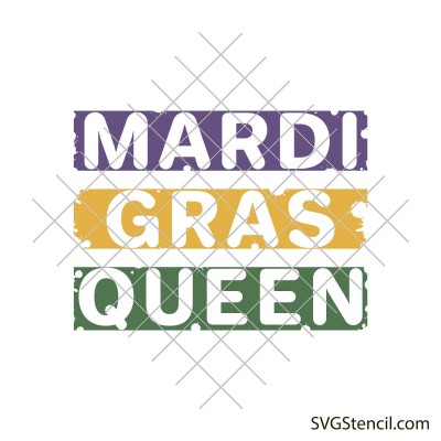 Mardi Gras queen svg | Mardi Gras shirt design svg